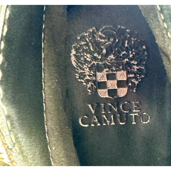 Vince Camuto Ladies Brown Leather Suede Fringe Tassel Bootie Size 8.5 Wide 787 - Picture 3 of 10